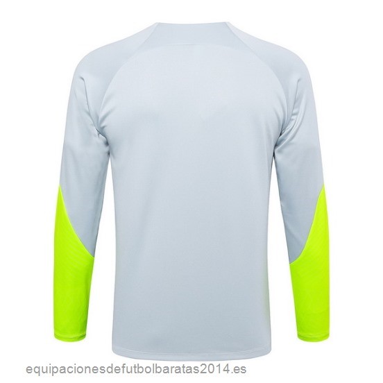 Nuevo Sudadera Entrenamiento Paris Saint Germain 23/24 Gris Verde Baratas